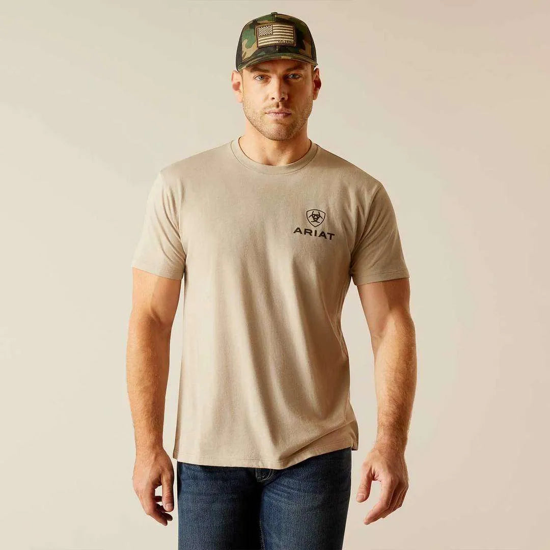 Playera Ariat Caballero Khaki 1385