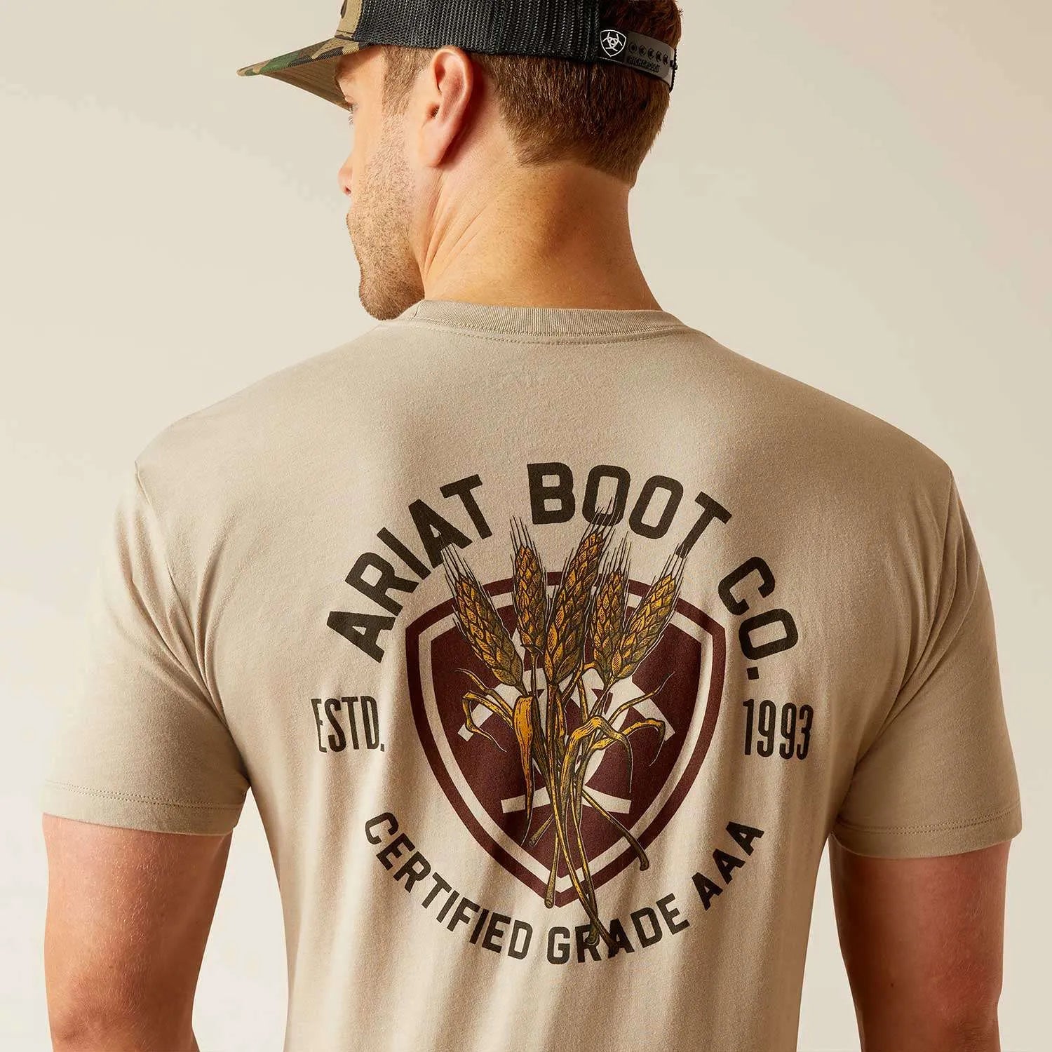 Playera Ariat Caballero Khaki 1385 BRONCO Tu tienda vaquera